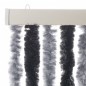 vidaXL Fliegenvorhang Grau und Schwarz 90x200 cm Chenille vidaXL Fliegenvorhang Grau und Schwarz 90x200 cm Chenille