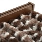 vidaXL Fliegenvorhang Braun und Weiß 90x200 cm Chenille vidaXL Fliegenvorhang Braun und Weiß 90x200 cm Chenille