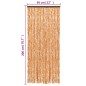 vidaXL Fliegenvorhang Ocker und Weiß 56x200 cm Chenille vidaXL Fliegenvorhang Ocker und Weiß 56x200 cm Chenille