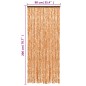 vidaXL Fliegenvorhang Ocker und Weiß 90x200 cm Chenille vidaXL Fliegenvorhang Ocker und Weiß 90x200 cm Chenille
