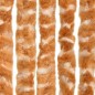 vidaXL Fliegenvorhang Ocker und Weiß 100x230 cm Chenille vidaXL Fliegenvorhang Ocker und Weiß 100x230 cm Chenille