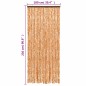 vidaXL Fliegenvorhang Ocker und Weiß 100x230 cm Chenille vidaXL Fliegenvorhang Ocker und Weiß 100x230 cm Chenille