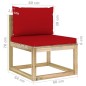 9-tlg. Garten-Lounge-Set mit Kissen Imprägniertes Kiefernholz 9-tlg. Garten-Lounge-Set mit Kissen Imprägniertes Kiefernholz