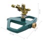 vidaXL Rotierender Sprinkler Grün 21×22×13 cm Metall vidaXL Rotierender Sprinkler Grün 21×22×13 cm Metall