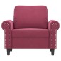 vidaXL Sessel Weinrot 60 cm Samt vidaXL Sessel Weinrot 60 cm Samt