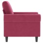 vidaXL Sessel Weinrot 60 cm Samt vidaXL Sessel Weinrot 60 cm Samt