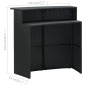 vidaXL 3-tlg. Gartenbar-Set mit Kissen Schwarz vidaXL 3-tlg. Gartenbar-Set mit Kissen Schwarz