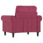 vidaXL Sessel Weinrot 60 cm Samt vidaXL Sessel Weinrot 60 cm Samt