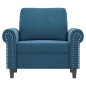 vidaXL Sessel Blau 60 cm Samt vidaXL Sessel Blau 60 cm Samt