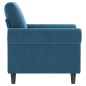 vidaXL Sessel Blau 60 cm Samt vidaXL Sessel Blau 60 cm Samt