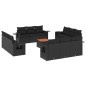 vidaXL 13-tlg. Garten-Sofagarnitur mit Kissen Schwarz Poly Rattan vidaXL 13-tlg. Garten-Sofagarnitur mit Kissen Schwarz Poly Rattan
