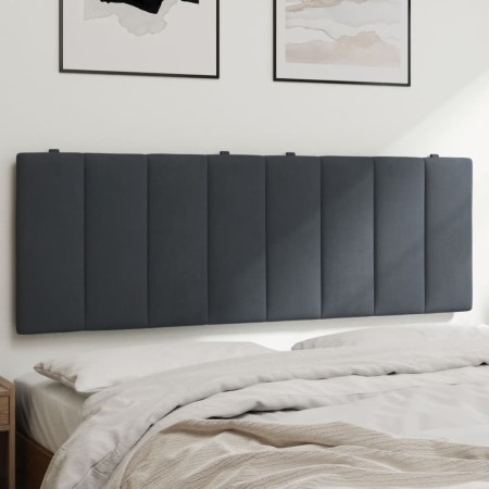 vidaXL Kopfteil-Kissen Dunkelgrau 140 cm Samt