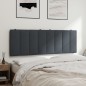 vidaXL Kopfteil-Kissen Dunkelgrau 140 cm Samt vidaXL Kopfteil-Kissen Dunkelgrau 140 cm Samt