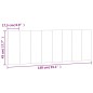 vidaXL Kopfteil-Kissen Dunkelgrau 140 cm Samt vidaXL Kopfteil-Kissen Dunkelgrau 140 cm Samt