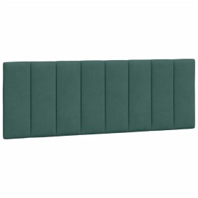 vidaXL Kopfteil-Kissen Dunkelgrün 140 cm Samt