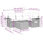 vidaXL 5-tlg. Garten-Sofagarnitur mit Kissen Beige Poly Rattan vidaXL 5-tlg. Garten-Sofagarnitur mit Kissen Beige Poly Rattan