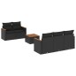 vidaXL 6-tlg. Garten-Sofagarnitur mit Kissen Schwarz Poly Rattan vidaXL 6-tlg. Garten-Sofagarnitur mit Kissen Schwarz Poly Rattan