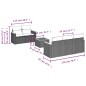 vidaXL 6-tlg. Garten-Sofagarnitur mit Kissen Schwarz Poly Rattan vidaXL 6-tlg. Garten-Sofagarnitur mit Kissen Schwarz Poly Rattan
