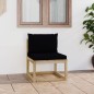 vidaXL Garten-Mittelsofa mit Kissen Grün Imprägniertes Kiefernholz vidaXL Garten-Mittelsofa mit Kissen Grün Imprägniertes Kiefernholz