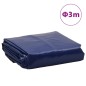 vidaXL Abdeckplane Blau Ø 3 m 600 /m² vidaXL Abdeckplane Blau Ø 3 m 600 /m²