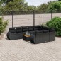vidaXL 11-tlg. Garten-Sofagarnitur mit Kissen Schwarz Poly Rattan vidaXL 11-tlg. Garten-Sofagarnitur mit Kissen Schwarz Poly Rattan