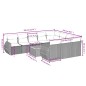 vidaXL 11-tlg. Garten-Sofagarnitur mit Kissen Schwarz Poly Rattan vidaXL 11-tlg. Garten-Sofagarnitur mit Kissen Schwarz Poly Rattan
