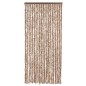 vidaXL Fliegenvorhang Beige und Dunkelbraun 90x200 cm Chenille vidaXL Fliegenvorhang Beige und Dunkelbraun 90x200 cm Chenille