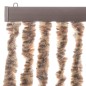 vidaXL Fliegenvorhang Beige und Dunkelbraun 90x200 cm Chenille vidaXL Fliegenvorhang Beige und Dunkelbraun 90x200 cm Chenille