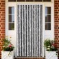 vidaXL Fliegenvorhang Grau und Schwarz 100x200 cm Chenille vidaXL Fliegenvorhang Grau und Schwarz 100x200 cm Chenille
