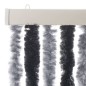 vidaXL Fliegenvorhang Grau und Schwarz 100x200 cm Chenille vidaXL Fliegenvorhang Grau und Schwarz 100x200 cm Chenille