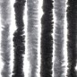 vidaXL Fliegenvorhang Grau und Schwarz 100x200 cm Chenille vidaXL Fliegenvorhang Grau und Schwarz 100x200 cm Chenille
