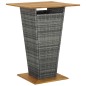 9-tlg. Gartenbar-Set mit Kissen Poly Rattan Grau 9-tlg. Gartenbar-Set mit Kissen Poly Rattan Grau