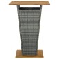 9-tlg. Gartenbar-Set mit Kissen Poly Rattan Grau 9-tlg. Gartenbar-Set mit Kissen Poly Rattan Grau