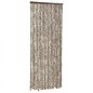 vidaXL Fliegenvorhang Taupe und Weiß 100x200 cm Chenille vidaXL Fliegenvorhang Taupe und Weiß 100x200 cm Chenille