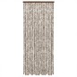 vidaXL Fliegenvorhang Taupe und Weiß 100x200 cm Chenille vidaXL Fliegenvorhang Taupe und Weiß 100x200 cm Chenille