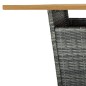 9-tlg. Gartenbar-Set mit Kissen Poly Rattan Grau 9-tlg. Gartenbar-Set mit Kissen Poly Rattan Grau