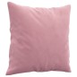 vidaXL 3-tlg. Sofagarnitur mit Kissen Rosa Samt vidaXL 3-tlg. Sofagarnitur mit Kissen Rosa Samt