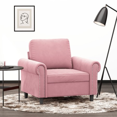 vidaXL Sessel Rosa 60 cm Samt