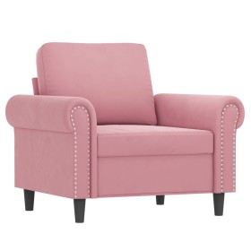 vidaXL Sessel Rosa 60 cm Samt