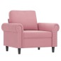 vidaXL Sessel Rosa 60 cm Samt vidaXL Sessel Rosa 60 cm Samt