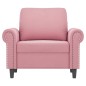 vidaXL Sessel Rosa 60 cm Samt vidaXL Sessel Rosa 60 cm Samt