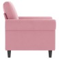 vidaXL Sessel Rosa 60 cm Samt vidaXL Sessel Rosa 60 cm Samt