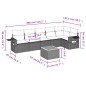 vidaXL 7-tlg. Garten-Sofagarnitur mit Kissen Schwarz Poly Rattan vidaXL 7-tlg. Garten-Sofagarnitur mit Kissen Schwarz Poly Rattan