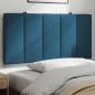 vidaXL Kopfteil-Kissen Blau 100 cm Samt