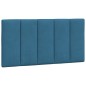 vidaXL Kopfteil-Kissen Blau 100 cm Samt