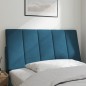 vidaXL Kopfteil-Kissen Blau 100 cm Samt