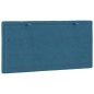 vidaXL Kopfteil-Kissen Blau 100 cm Samt