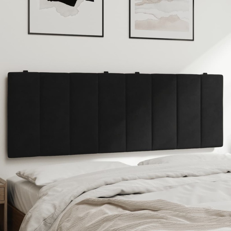 vidaXL Kopfteil-Kissen Schwarz 140 cm Samt vidaXL Kopfteil-Kissen Schwarz 140 cm Samt