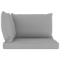 6-tlg. Garten-Lounge-Set mit Grauen Kissen 6-tlg. Garten-Lounge-Set mit Grauen Kissen