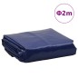 vidaXL Abdeckplane Blau Ø 2 m 600 /m² vidaXL Abdeckplane Blau Ø 2 m 600 /m²
